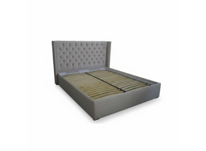 Cama tapizada Chesterfield doble para hotel decoración dormitorio 180x200cm