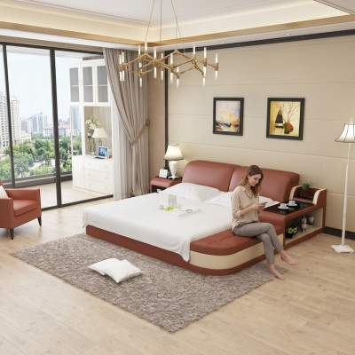 Conjunto de sala de estar sofá de cuero juego de sillones tapizados 3+2+2 sofá