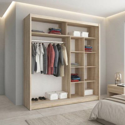 Estantería armario multipropósito para guardar ropa de 200 cm.