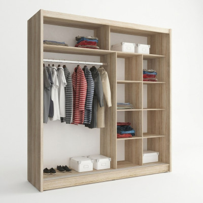Estantería armario multipropósito para guardar ropa de 200 cm.