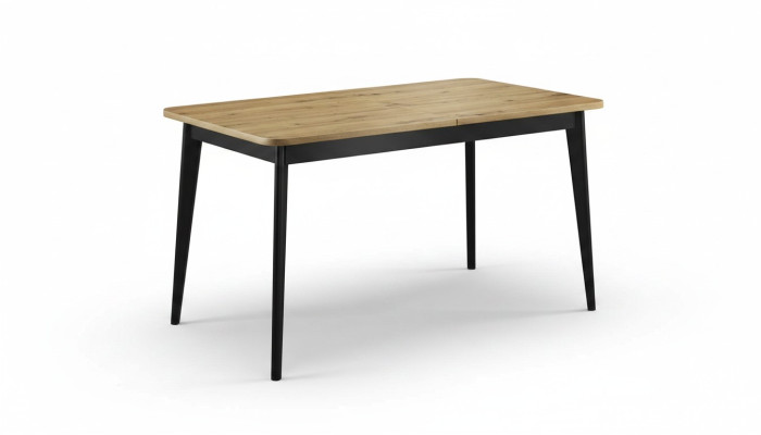 Mesa de comedor moderna de madera, mesa de madera extensible para comedor.
