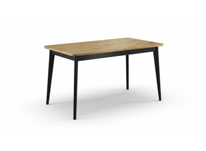 Mesa de comedor moderna de madera, mesa de madera extensible para comedor.