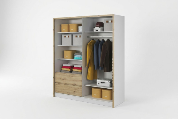 Mueble estantería multiusos Armario Perchero Estante Armario de almacenaje Armario para ropa de 180 cm nuevo