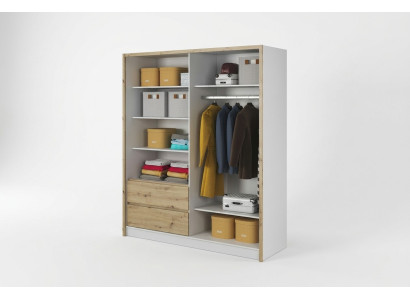 Mueble estantería multiusos Armario Perchero Estante Armario de almacenaje Armario para ropa de 180 cm nuevo