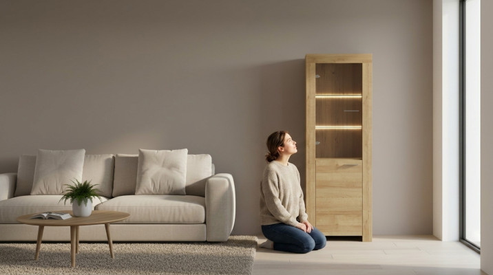 Vitrina armario cómoda sala de estar estante de vidrio vitrinas estantes madera