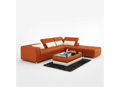 Diseño moderno se encuentra con comodidad. Sofá en forma de L moderno para tu sala de estar.