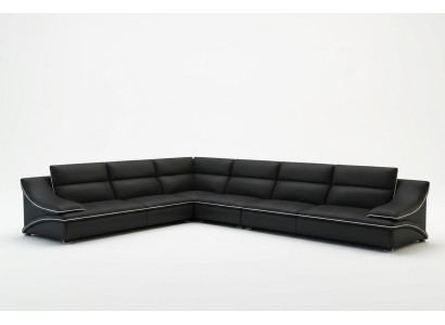 Sofá de cuero Sofá conjunto de esquina salón sofá esquina juego de muebles Diseño moderno Sofá USB A1160