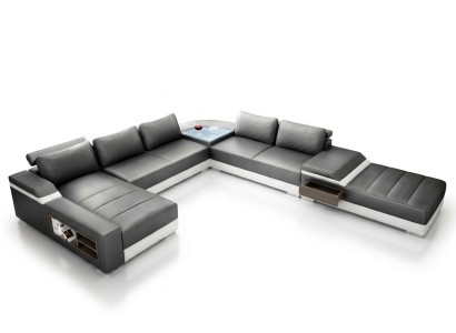 Moderno aparador de madera con cajones cómodos de 154 cm de ancho, grande, para salón.
