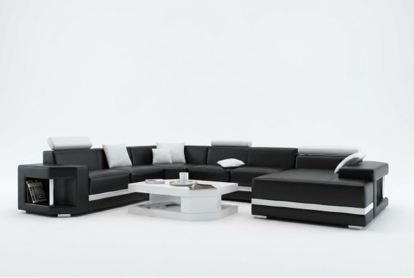 Descubre la elegancia moderna y el estilo sofisticado del sofá en forma de U para tu sala de estar.