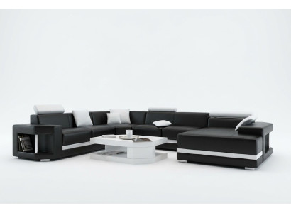 Descubre la elegancia moderna y el estilo sofisticado del sofá en forma de U para tu sala de estar.