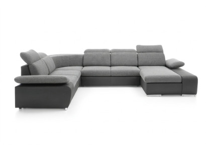 Sofá esquinero en forma de U, sofá de esquina, sofá, sofás, acolchado, función de cama, sofá.