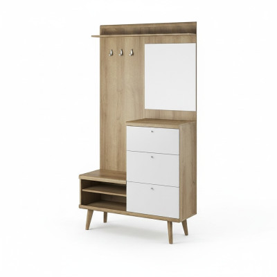 Garderobe Conjunto de perchero Vestíbulo Conjunto de perchas Almacenamiento