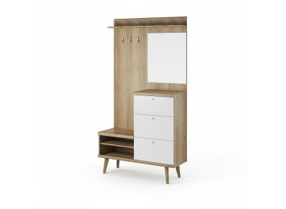 Garderobe Conjunto de perchero Vestíbulo Conjunto de perchas Almacenamiento