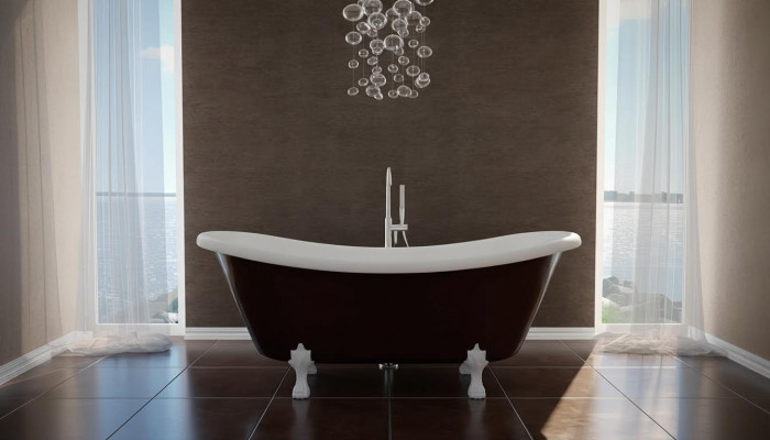 Exclusiva bañera independiente de acrílico bañera baño 190x77