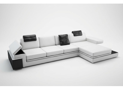Comodidad en perfección. El precioso sofá de esquina para tu sala de estar moderna.