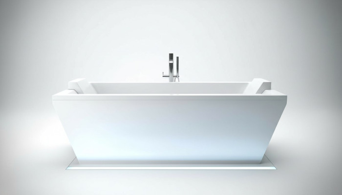 Baño de lujo bañera independiente rectangular bañera de baño
