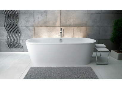 Bañera ovalada de acrílico exclusiva, bañeras de diseño independiente nuevas para el baño.