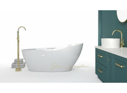 Exclusiva bañera independiente de acrílico Baño Ducha Diseño decorativo de desagüe