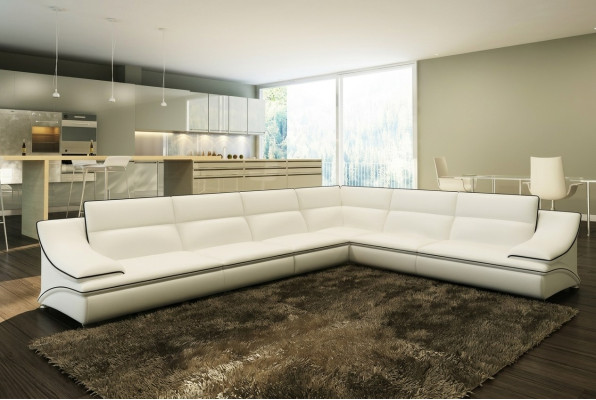 Sofá esquinero con USB, sofá, sofá de salón, esquina, conjunto de cuero y textil.