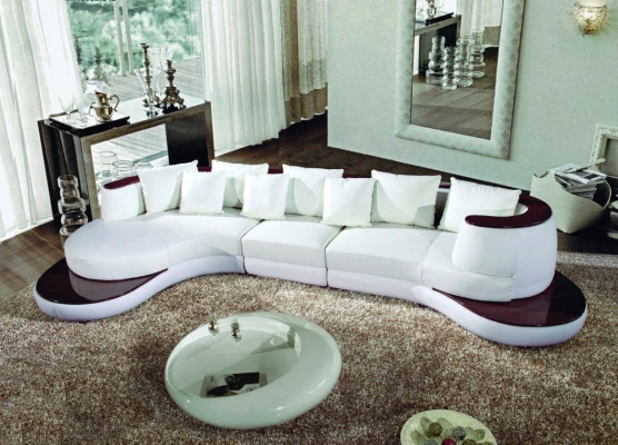 Sofá redondo con USB sofá sofá redondo almohadones sofás conjunto sofá esquinero asiento redondo nuevo