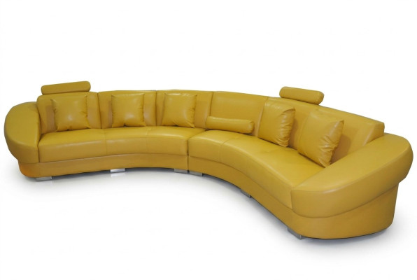 Sofá esquinero redondo con almohadas USB XXL Big Round Sofás conjunto de sala en forma de U Nuevo