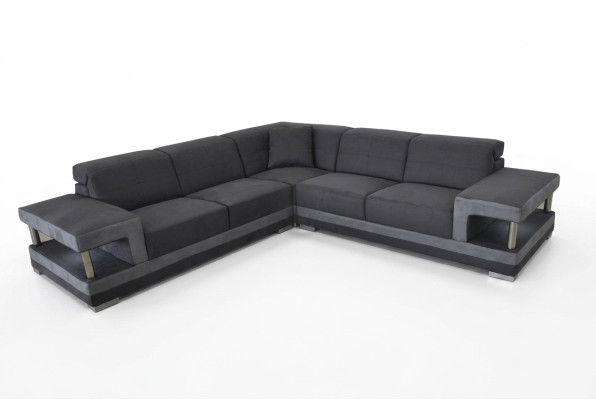 Sofá de esquina de cuero con puerto USB, conjunto de lujo para sala de estar, sofás de esquina.