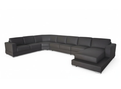 Diseño de sofá esquinero acolchado moderno con asientos paisajísticos, muebles con USB nuevos.