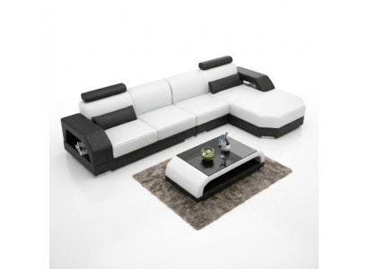 Sofá de cuero + conjunto de sofá de esquina USB Diseño de conjunto de sofá de esquina Sofá Nuevo G8001C