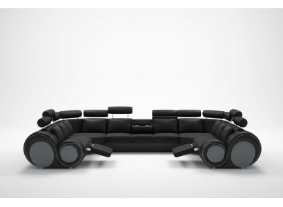 Diseño sofá esquina con USB tapizado asiento esquinero conjunto sofás cuero textil forma en L.