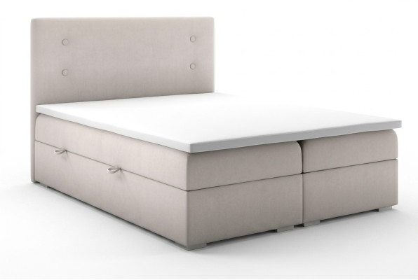 Cama boxspring con función de caja de hotel doble juego completo topper colchón camas