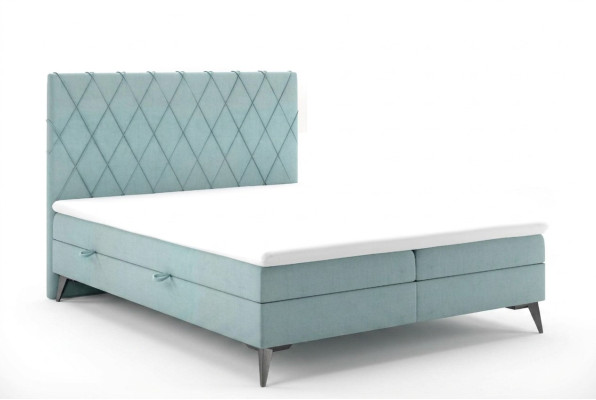 Chesterfield cama de dormitorio Boxspring cama doble camas tapizadas caja de funciones.