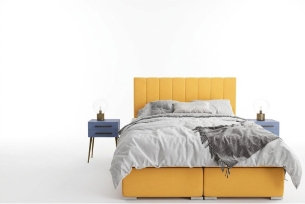 Conjunto completo de cama doble boxspring de hotel con colchón topper camas funciones.