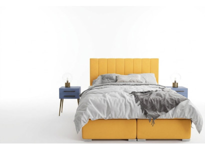 Conjunto completo de cama doble boxspring de hotel con colchón topper camas funciones.