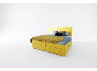 Juego de dormitorio completo cama doble colchón somier topper camas función caja