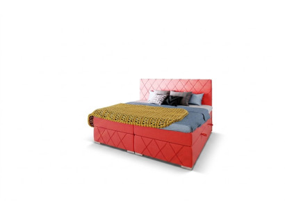 Excelente cama doble moderna tipo box-spring para dormitorio.