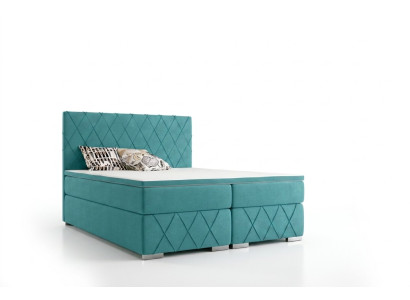 Conjunto completo de colchón y topper cama boxspring de lujo acolchada 140x200cm camas