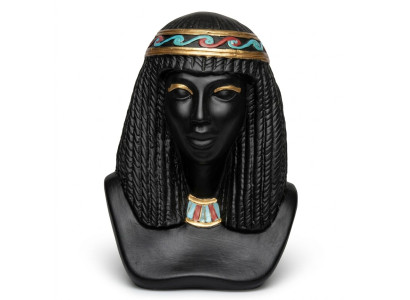 Egipto Escultura Cleopatra Estatua de plástico Figuras Estatuas Estilo antiguo 25cm Nuevo