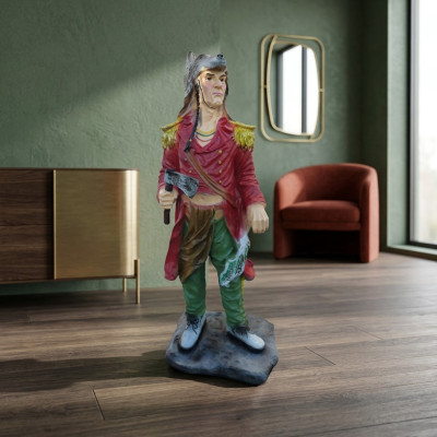Estátua Escultura Leñador 75 cm Figura Estatuas Esculturas Figuras pintadas a mano