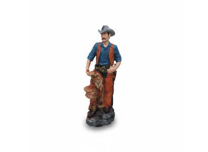 Estatua Escultura Leñador Vaquero Figura Estatuas Esculturas Figuras pintadas a mano