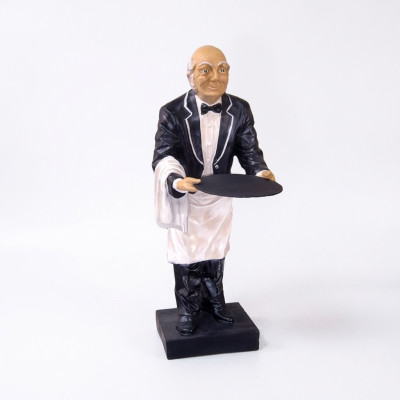 Figura de mayordomo Estatua Figuras Estatuas Escultura Restaurante Hotel Almacenamiento Camarero Nuevo