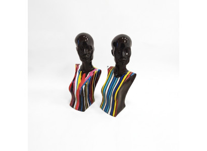 Escultura abstracta de busto de mujer 58 cm Estilo Estatuas Esculturas Figuras Sala de estar