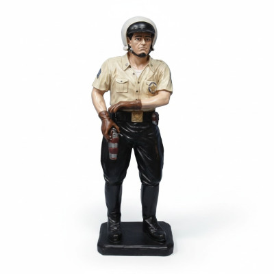 Tienda de decoración Estatua de un policía de carretera de 105 cm Estatua de Estados Unidos Figura Escultura Figuras