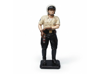 Tienda de decoración Estatua de un policía de carretera de 105 cm Estatua de Estados Unidos Figura Escultura Figuras