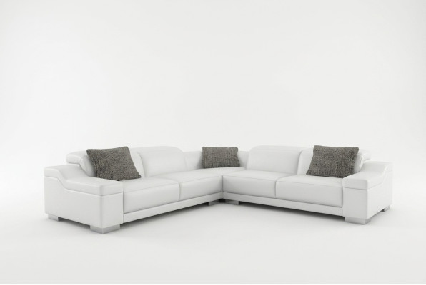 Muebles de salón esquineros Esquina Sofá con tapicería USB Conjunto paisaje Cuero 2711D