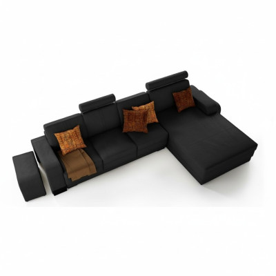 Sofá esquinero de cuero exclusivo. Diseño elegante para una elegancia atemporal.