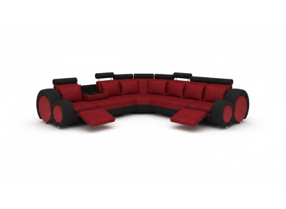 Sofá textil USB Sofás de diseñador Sofá Esquinero Esquinera Acolchado Sala de estar