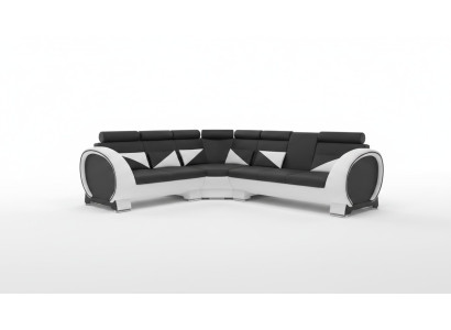 SOFA ESQUINA SOFÁ DE ESQUINA DISEÑO *SELECCIÓN DE COLOR* SOFÁ + USB, CUERO SOFÁ DE CUERO CONJUNTO DE CUERO