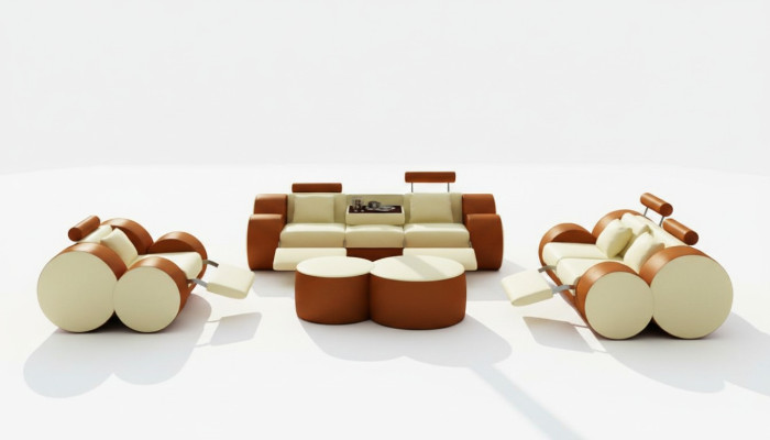 Sofá de cuero 3+2+1 con USB, sofá relax, juego de sofás, conjunto de sofá, conjunto de tapicería.