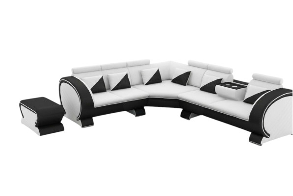 Sofá esquinero de diseñador salón con USB tapizado conjunto de muebles de salón sofás sofás de salón.