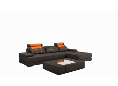 Sofá de cuero sofá de esquina sofá con USB esquina sofás de diseño sofás nuevos couches París S/O